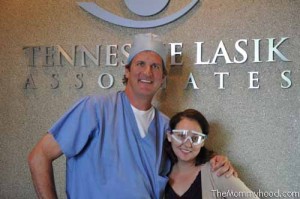 Me and Dr. Stewart just following my Lasik